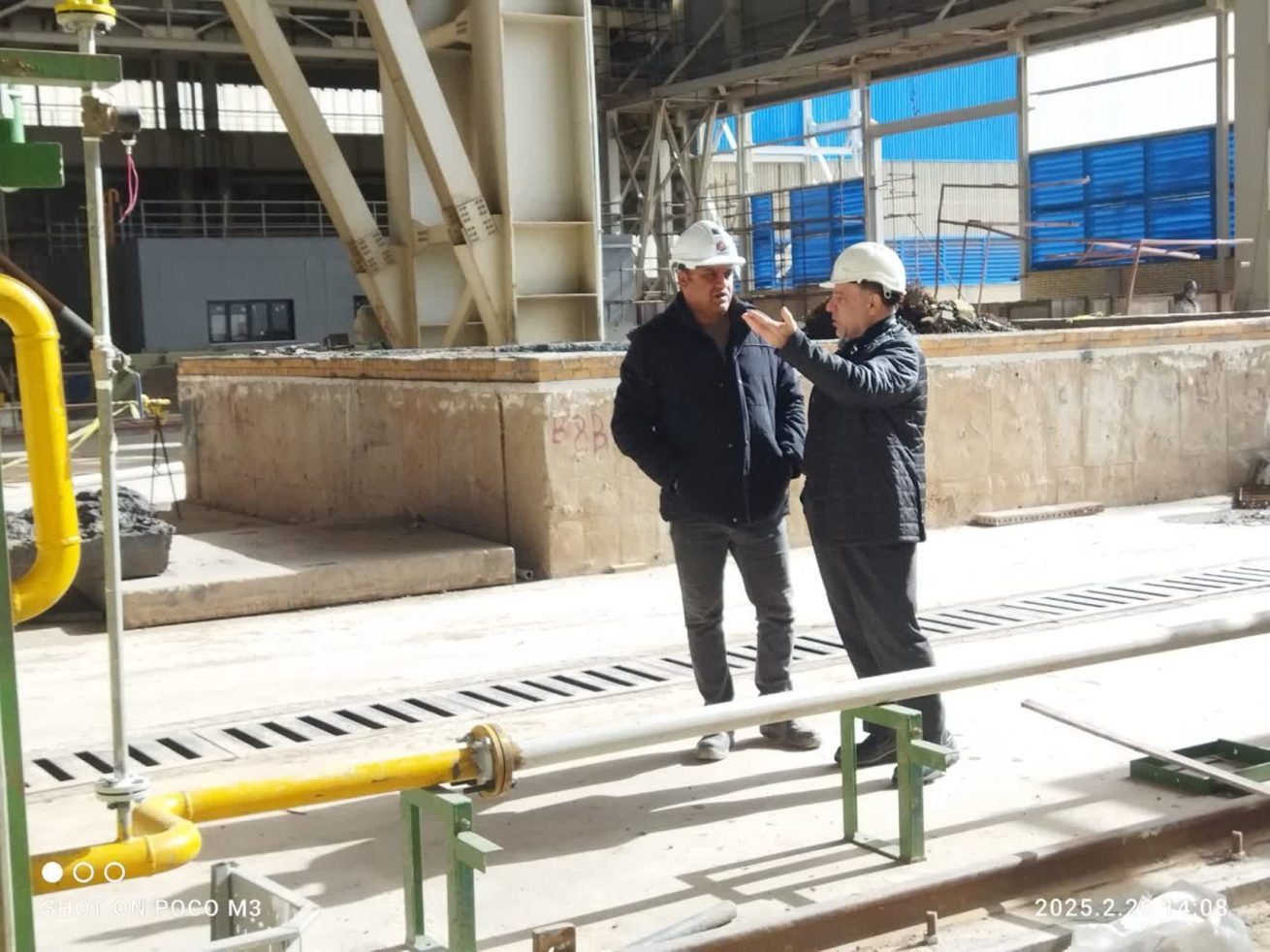 بازدید مدیرعامل از پروژه فولاد قائنات و تأکید بر برنامه‌ریزی پایان سال